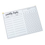 Martha Stewart 16" x 12" Dry-Erase Weekly Task Board, White (MS109A)