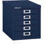 Bindertek Flat File Cabinet, 12.7"H x 11"W x 15"D, Navy Blue (MD5-NV)