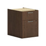 HON Mod 2-Drawer Mobile Vertical File Cabinet, Letter/Legal Size, Lockable, 20"H x 15"W x 20"D, Sepia Walnut (HONPLPHBFLE1)