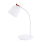 Bostitch Office 10.44" LED Wireless Clamp Desk Lamp, White/Gold (LED2102)