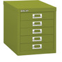 Bindertek Flat File Cabinet, 12.7"H x 11"W x 15"D, Green (MD5-GR)