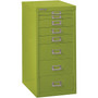 Bindertek Flat File Cabinet, 23.25"H x 11"W x 15"D, Green (MD8-GR)