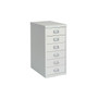 Bisley® 6-Drawer Vertical File Cabinet, Light Gray, Letter/A4 (MD6-LG)