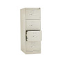 HON 310 Series 4-Drawer Vertical File Cabinet, Legal Size, Lockable, 52"H x 18.25"W x 26.5"D, Putty (HON314CPL)