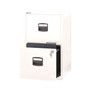 Bisley 2 Drawer Vertical File, White, Letter, 17''W (FILE2-WH)
