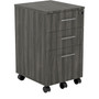 Safco Medina 3-Drawer Mobile Vertical File Cabinet, Letter Size, Lockable, 26.75"H x 15.5"W x 18"D, Gray (MNBBFLGS)