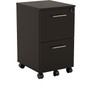 Safco Medina 2-Drawer Mobile Vertical File Cabinet, Letter Size, Lockable, 26.75"H x 15.5"W x 18"D, Mocha (MNFFLDC)