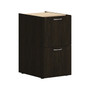HON Mod 3-Drawer Mobile Vertical File Cabinet, Letter/Legal Size, Lockable, 28"H x 15"W x 20"D, Java Oak (HONPLPMBBFLJ1)