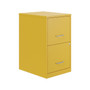 Space Solutions SOHO Smart File 2-Drawer Vertical File Cabinet, Letter Size, Lockable, Goldfinch (25272)