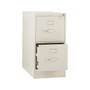 HON 310 Series 2-Drawer Vertical File Cabinet, Letter Size, Lockable, 29"H x 15"W x 26.5"D, Putty (HON312PL)
