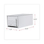 Universal Storage Drawer File, Letter Size, White, 6/Carton (UNV85120)