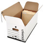 Universal Medium Duty Corrugated File Box String and Button, Letter Size, White, 12/Carton (UNV75120)