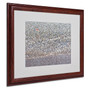 Trademark Fine Art 'Lakeshore Abstract' 16" x 20" Wood Frame Art (65dcb572f638b169096197d9_ud)