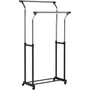 Honey Can Do Flared Double Garment Rack, Black (GAR-09340)
