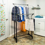 Honey Can Do Flared Adjustable Height Garment Rack, Chrome (GAR-09340_1)