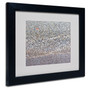 Trademark Fine Art 'Lakeshore Abstract' 11" x 14" Black Frame Art (65dcb763f638b16909619cd7_ud)
