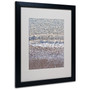 Trademark Fine Art 'Lakeshore Abstract 2' 16" x 20" Black Frame Art (65dcb77bf638b16909619d27_ud)