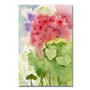 Trademark Fine Art 'Geraniums' 35" x 47" Canvas Art (65dcb9d4f638b1690961a3e5_ud)
