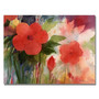 Trademark Fine Art 'Red Blossoms' 35" x 47" Canvas Art (65dcba20f638b1690961a4bf_ud)