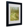 Trademark Fine Art Kathie McCurdy 'Does This Path Have a Heart' Matted Black Frame 11x14 Inches (65dcba88f638b1690961a5fb_ud)