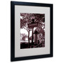 Trademark Fine Art 'Paris Metro and Kiosk 2' 16" x 20" Black Frame Art (65dcbc0cf638b1690961aa9d_ud)