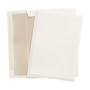 Great Papers® Triple Embossed Ivory Flat Card Invitations with Pearl Lined Envelopes, 25/Pack (65dcbdbce862df6240b36328_ud)