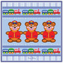 Trademark Fine Art Teddy Bears & Choo Choo Trains by Grace Riley-18x18 18x18 Inches (65dcbe8f4157c7a713e1c642_ud)