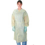 Medline Polypropylene Isolation Gowns, Yellow, Regular/Large, Elastic Wrist, 50/Pack (65dcbe919bd49ac8093daf57_ud)