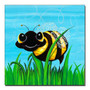 Trademark Fine Art Sylvia Masek 'Bee at Play' Canvas Art 18x18 Inches (65dcbeb04157c7a713e1c6be_ud)