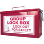 Accuform Steel Portable Group Lock Box, Red (KCC615)