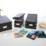 Snap-N-Store; CD Storage Boxes, Black (SNS01617)