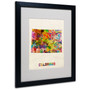 Trademark Fine Art 'Colorado Map' 16" x 20" Black Frame Art (65dcbfc817a032fd25514b54_ud)