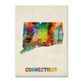 Trademark Fine Art 'Connecticut Map' 35" x 47" Canvas Art (65dcc02617a032fd25514c86_ud)