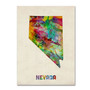 Trademark Fine Art 'Nevada Map' 24" x 32" Canvas Art (65dcc0a617a032fd25514de4_ud)