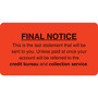 Collection & Notice Collection Labels; Final Notice/Last Statement, Fl Red, 1-3/4x3-1/4", 500 (65dcc0e456ba3d1b26e987e1_ud)
