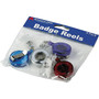 Advantus Badge Reels, Translucent Assorted Colors, 4/Pack (75464)