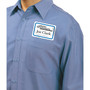 Avery Laser/Inkjet Name Badge Labels, 2 1/3" x 3 3/8", White/Blue, 2 Labels/Sheet, 20 Sheets/Pack (05151)