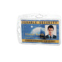 Durable Single Closed ID Card Holder with Necklace, Black, 17" Length, 10/Box (8268-19)