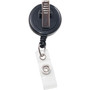 Swivel-Back Clip-On Retractable ID Reel with Badge Holder, Black, 12/PK (65dcc13ccf0599e8fd43a7df_ud)