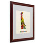 Trademark Fine Art 'Delaware Map' 16" x 20" Wood Frame Art (65dcc13d17a032fd25514ff2_ud)