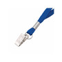 Advantus Metal Flat Clip Lanyard, Blue, 100/Box (97127)