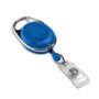 IDville Round Spring Clasp Carabiner Badge Reels with LED Light, Blue, 25/Pack (1347560BL31)