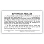 Veterinary Consent/Release Medical Labels; Euthanasia Release, White, 1-3/4x3-1/4", 500 Labels (65dcc19256ba3d1b26e98a27_ud)