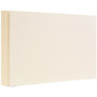 JAM Paper® Blank Flat Note Cards, A6 Size, 4 5/8 x 6 1/4, Ivory Panel, 50/Pack (175995i)