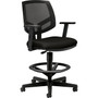 HON Volt Mesh Back Fabric Computer and Desk Stool, Black (H5715AGA10)