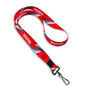 IDville 36" Visitor Pre-Designed Lanyards, Red, 10/Pack (1344043STC31)