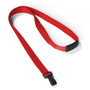 IDville 35" Blank Lanyards, Red, 25/Pack (1346785RD31)