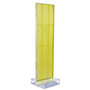 Two-Sided Pegboard Floor Display on Studio Base: Panel Size: 16"W x 60"H, Yellow (700770-YEL)