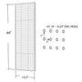 Azar® 44"(H) x 13 1/2"(W) Pegboard 1-Sided Wall Panel, Translucent Pink, 2/Pack (65dcc35bc94d75169dbe7e2f_ud)