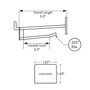 Azar® 4" Glass Filled Nylon Pegboard Scan Hooks, Black, 50/Set (65dcc372c94d75169dbe7e77_ud)